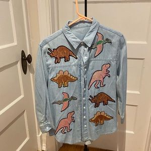 Sequin Dino Shirt